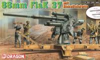 Dragon FlaK 37 88mm mit Behelfslafette